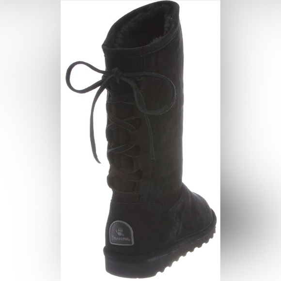 NWT Bearpaw Phylly Women’s Black Suede Winter Staple Wool Lined Snow Boot 13 - Picture 4 of 10